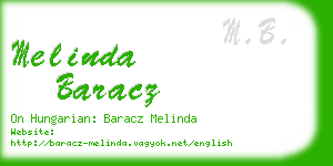 melinda baracz business card